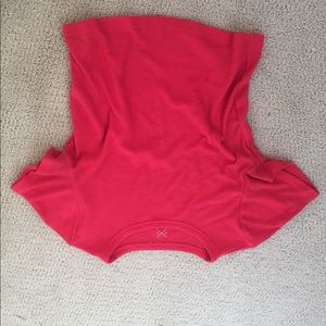 Red crop top